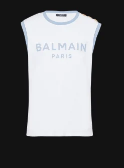 Paris 3-button Tank Top-Balmain Fashion