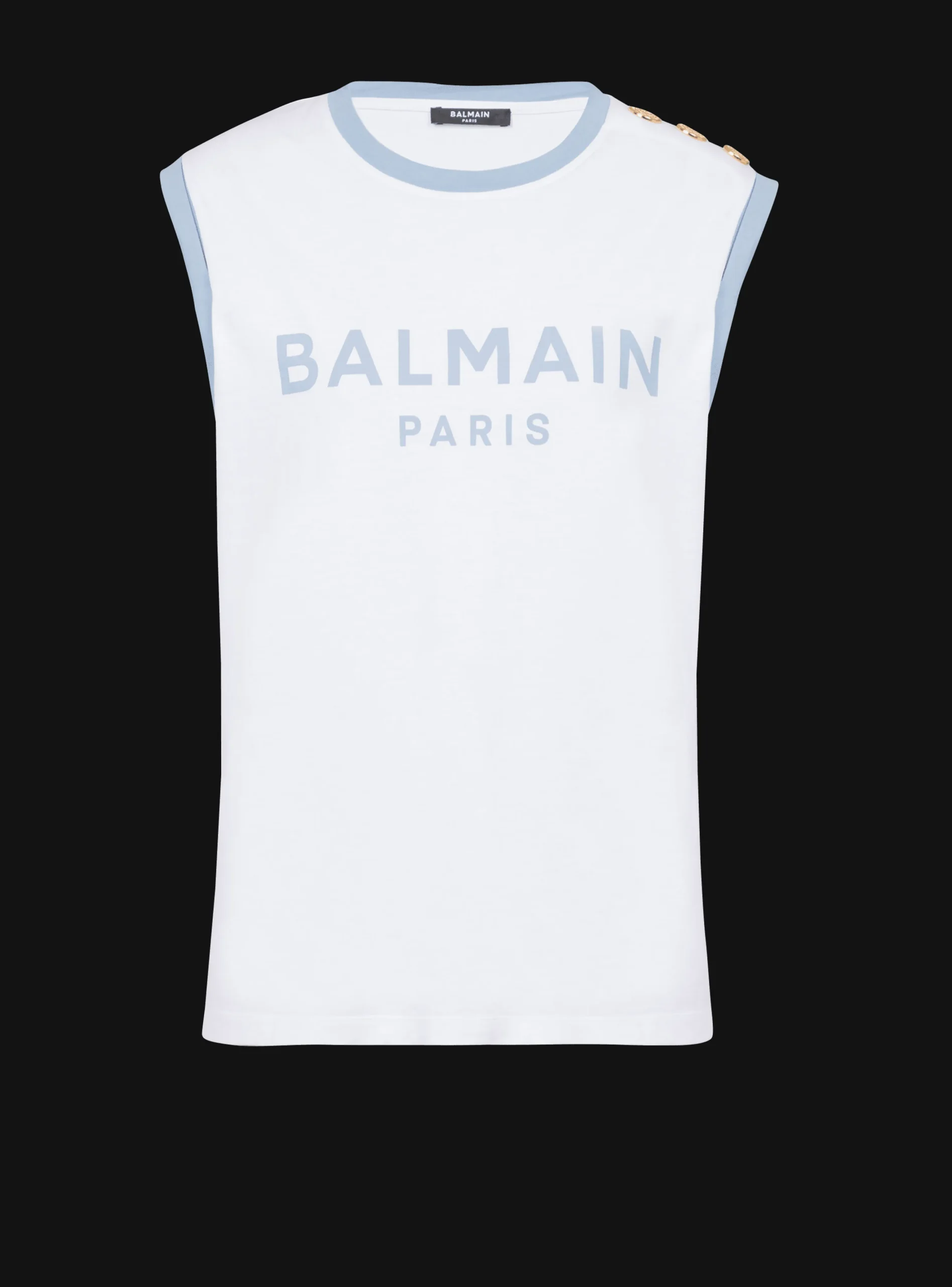 Paris 3-button Tank Top-Balmain Fashion