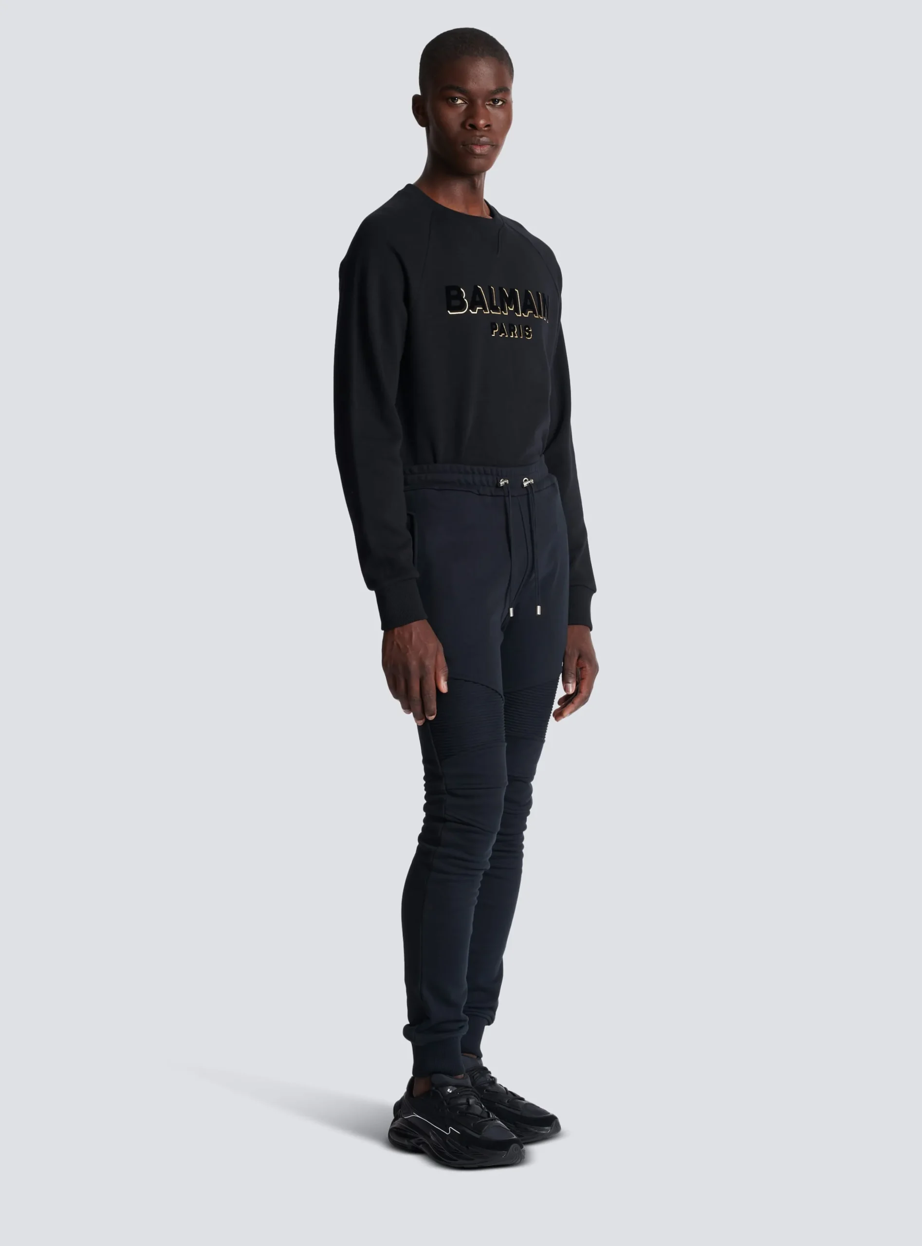 Paris Flocked Joggers-Balmain Shop