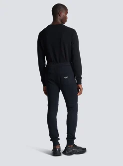 Paris Flocked Joggers-Balmain Shop