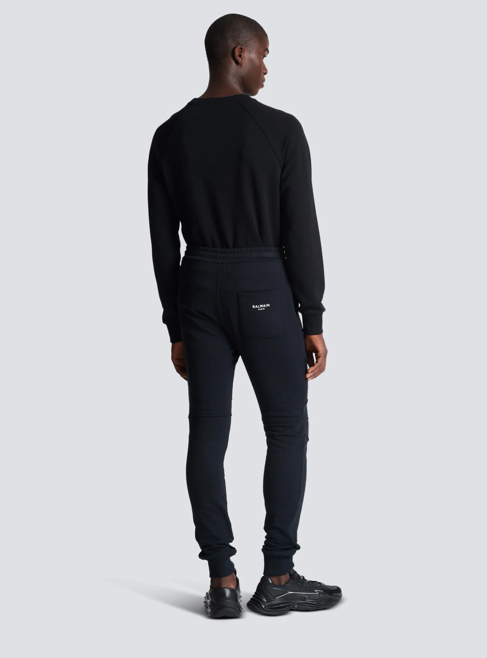Paris Flocked Joggers-Balmain Shop