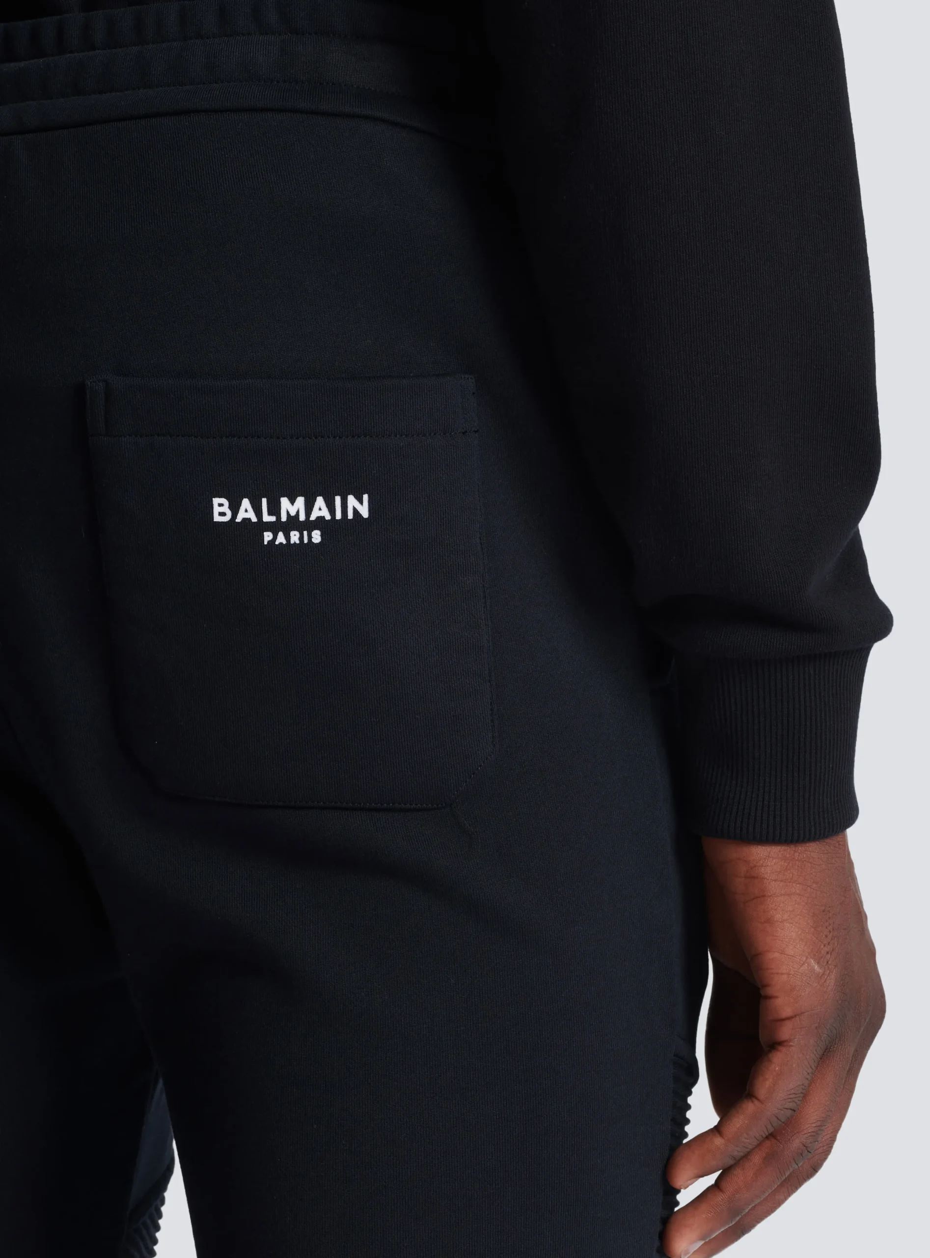 Paris Flocked Joggers-Balmain Shop