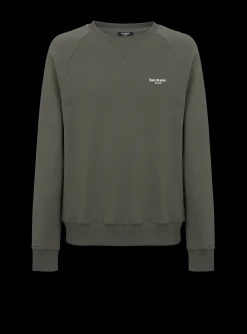 Paris Flocked Sweatshirt-Balmain Discount