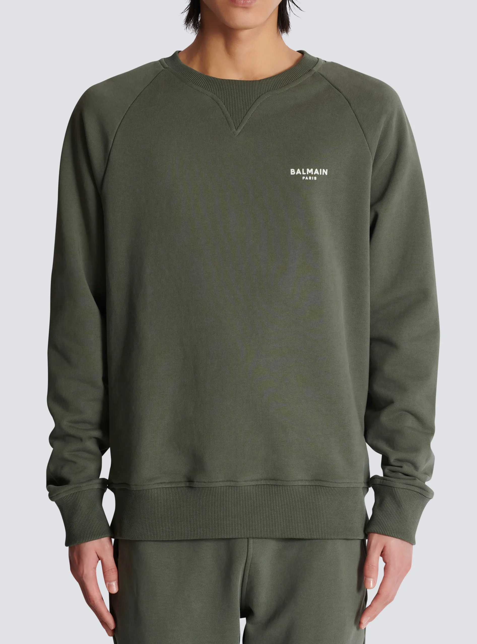 Paris Flocked Sweatshirt-Balmain Discount