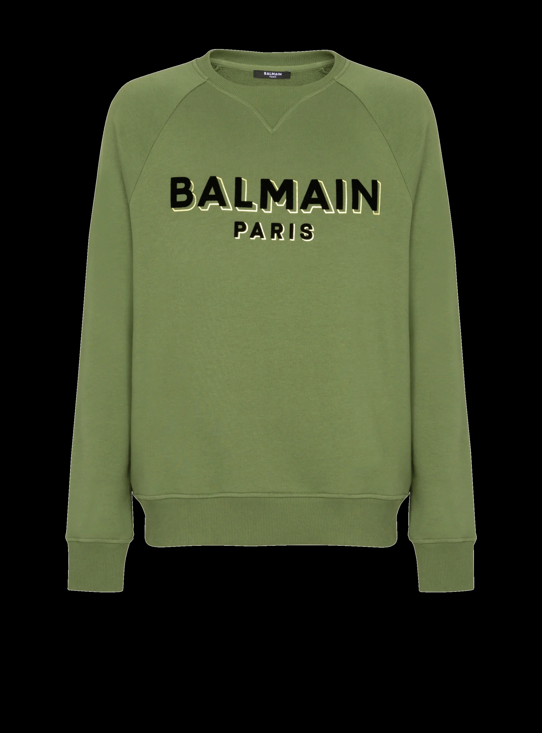Paris Flocked Sweatshirt-Balmain Cheap