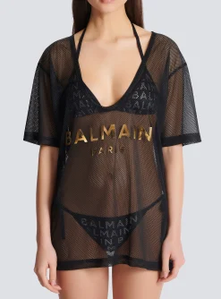 Paris Mesh T-shirt-Balmain Fashion