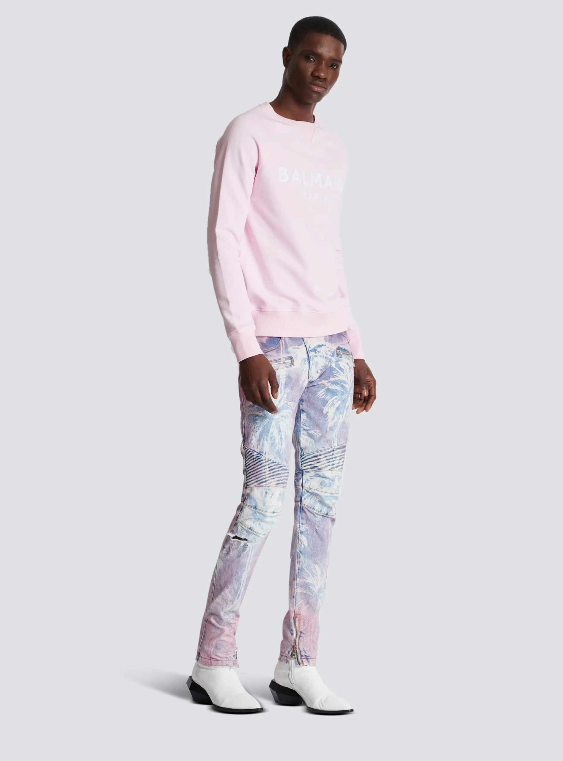 Paris Printed Sweatshirt-Balmain Flash Sale
