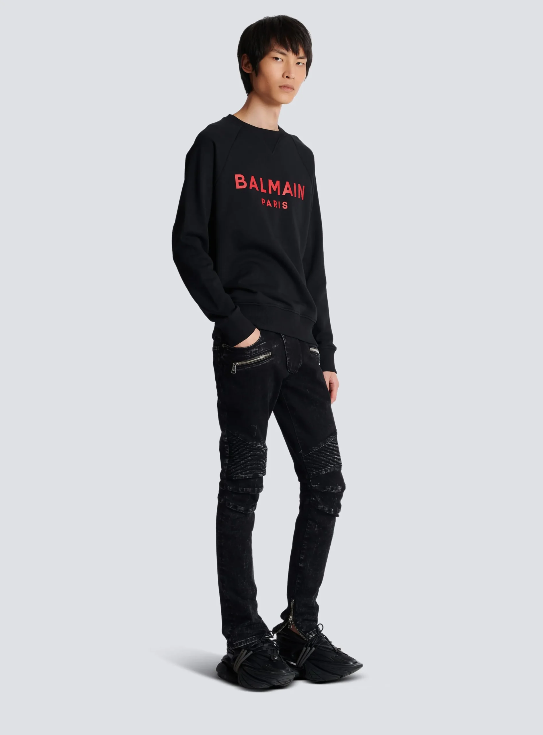 Paris Printed Sweatshirt-Balmain Sale