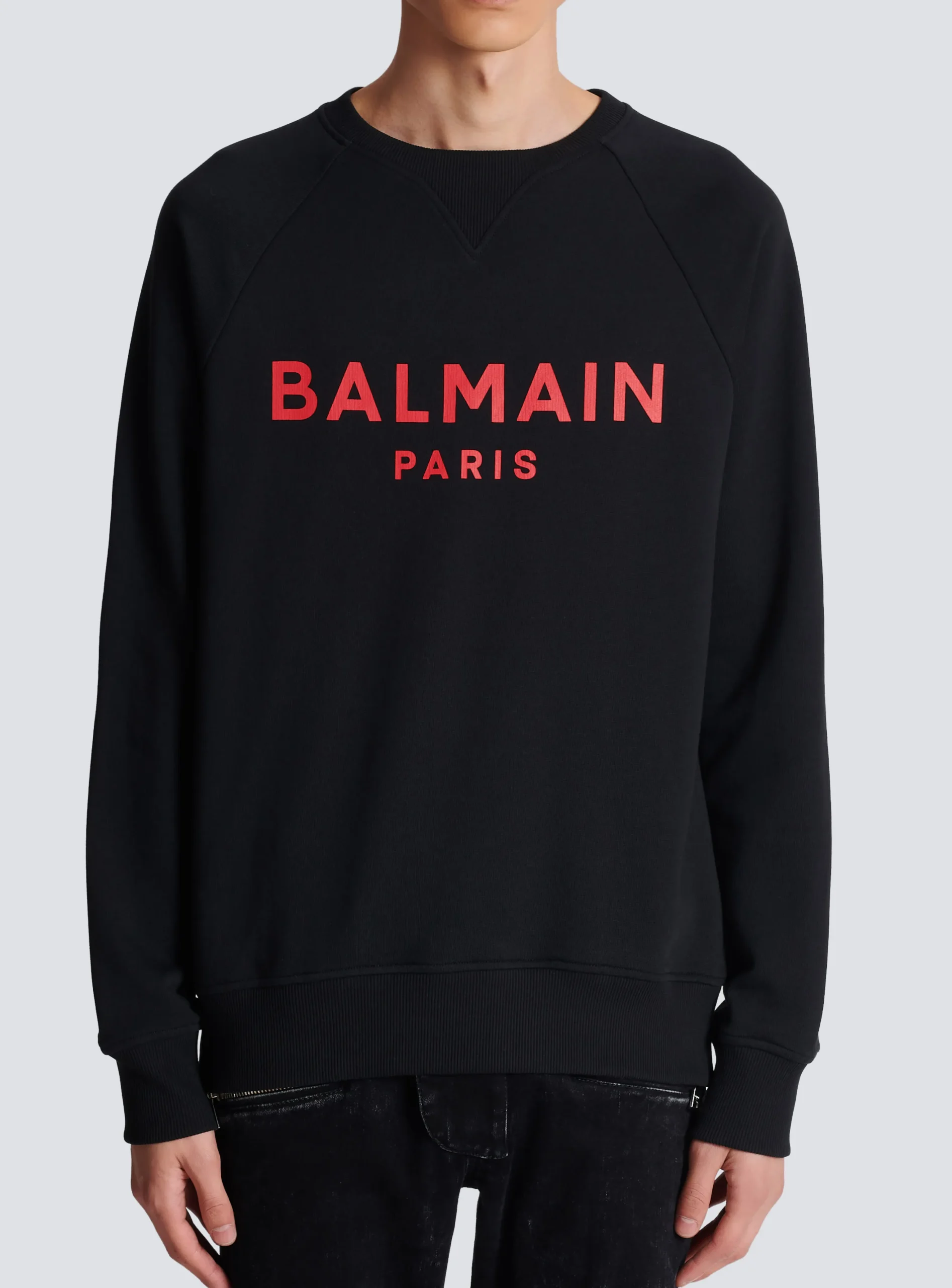 Paris Printed Sweatshirt-Balmain Sale