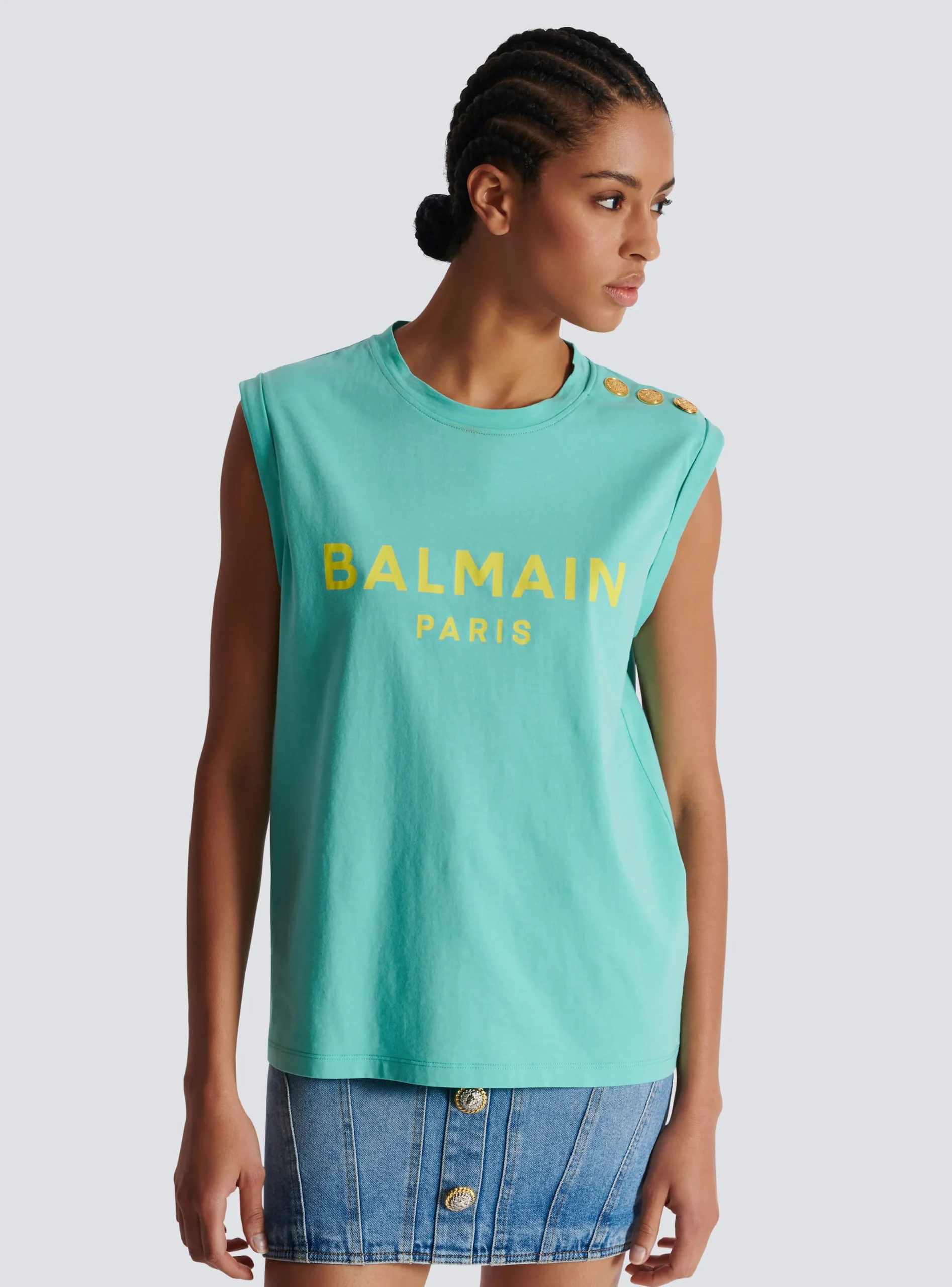 Paris Tank Top-Balmain Flash Sale