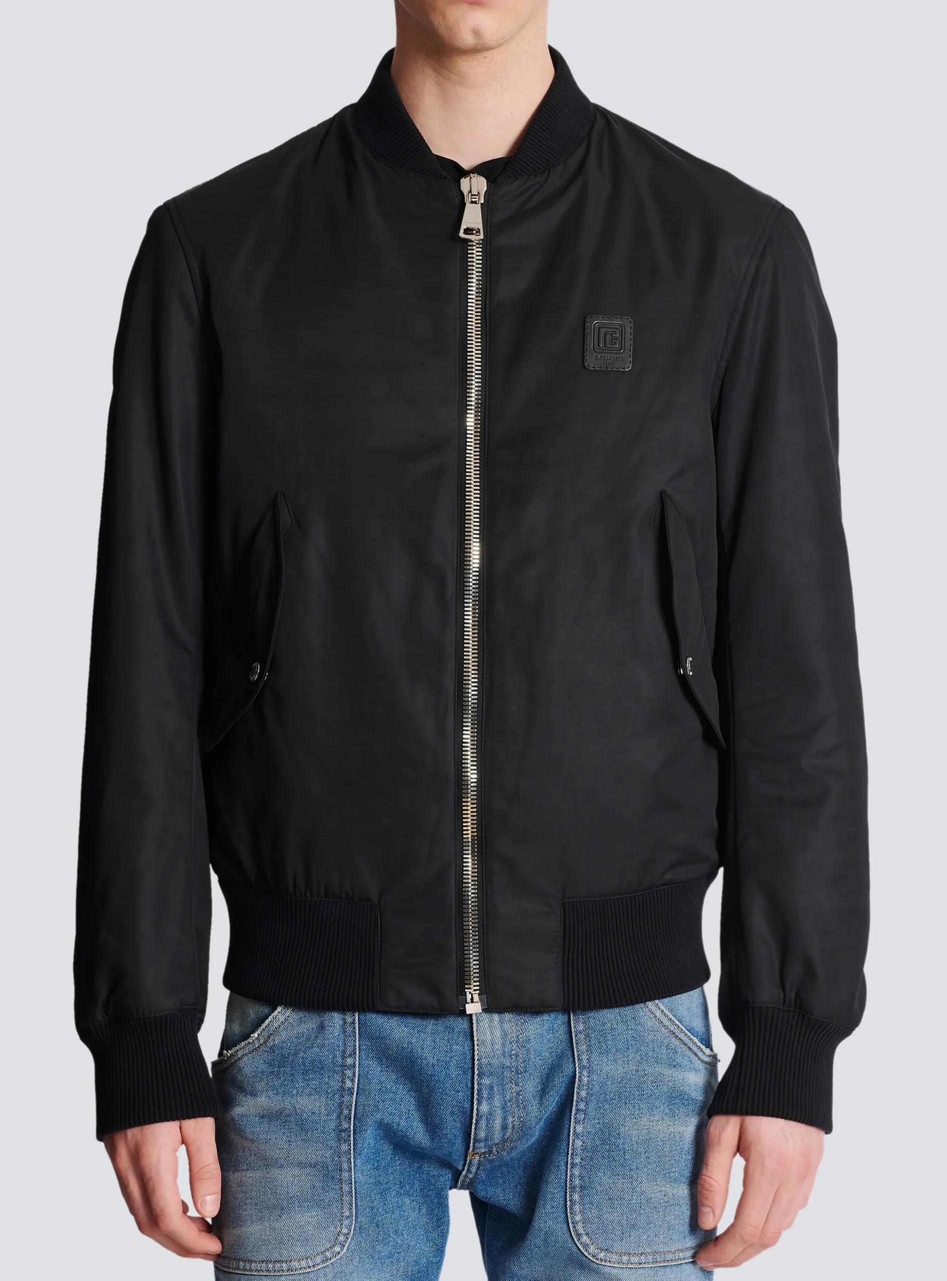 PB Nylon Bomber Jacket-Balmain Shop