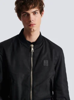 PB Nylon Bomber Jacket-Balmain Shop