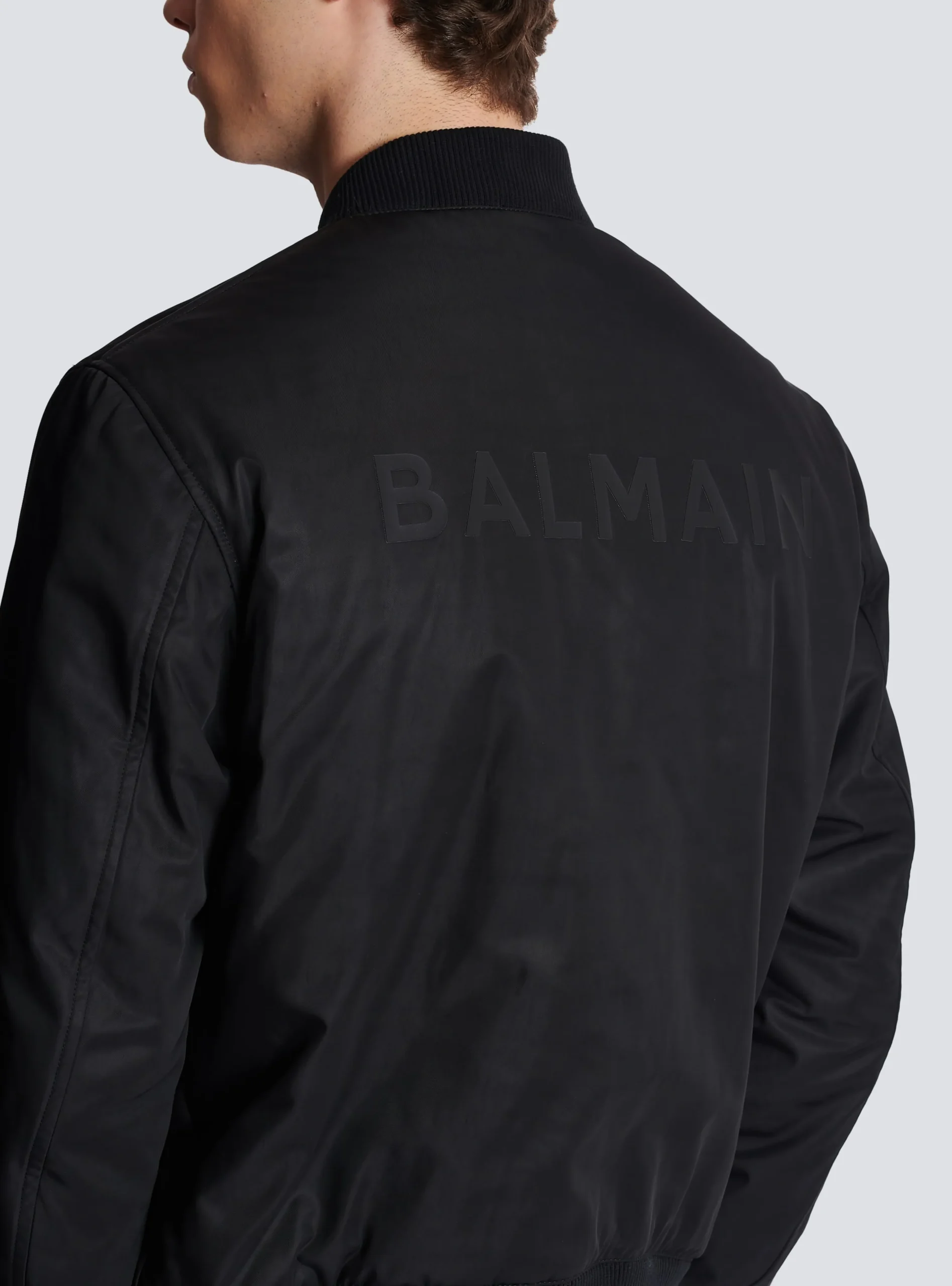 PB Nylon Bomber Jacket-Balmain Shop