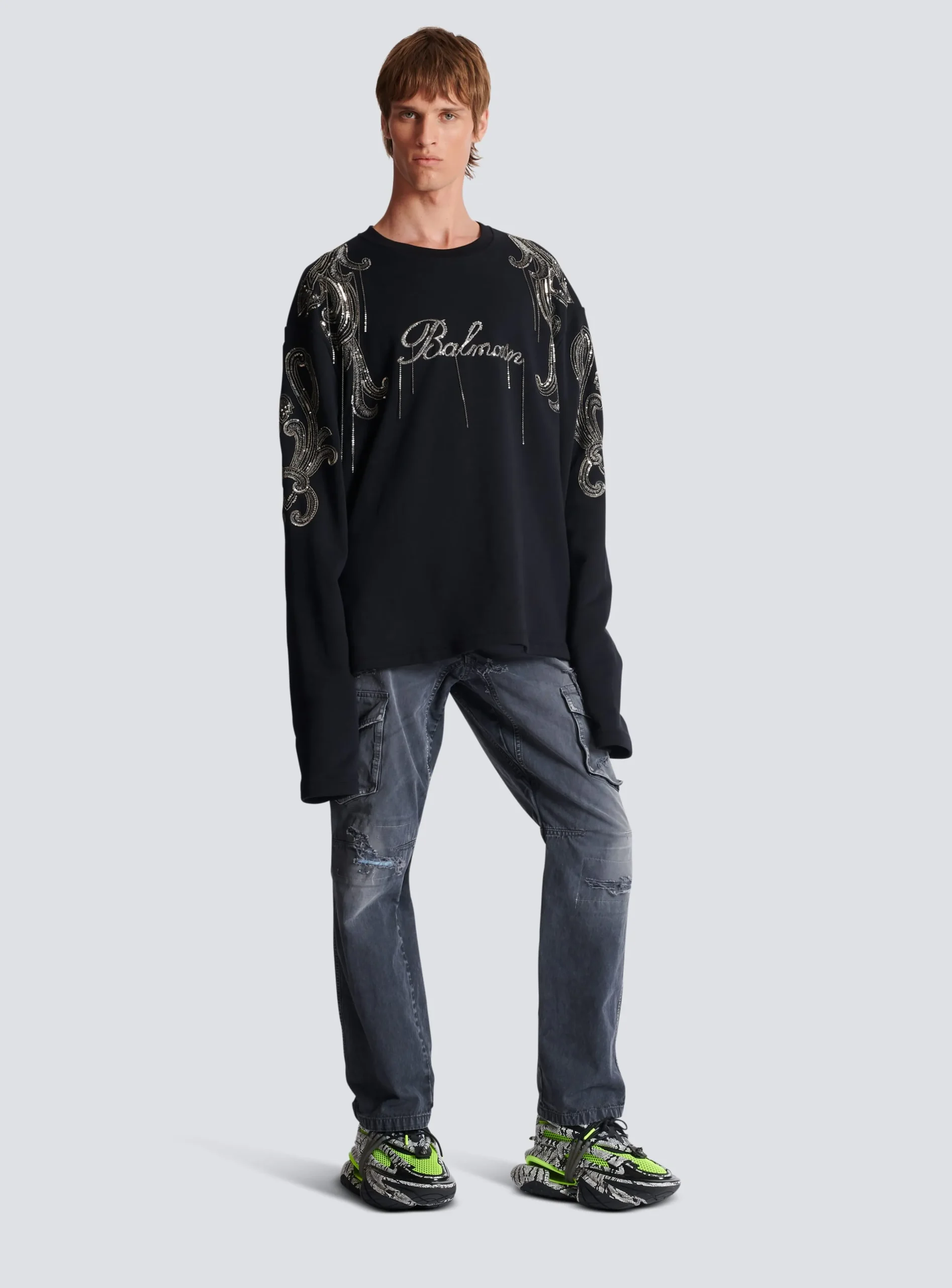Signature Chain Embroidered Sweater-Balmain Online