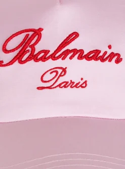 Signature Embroidered Cap-Balmain Fashion