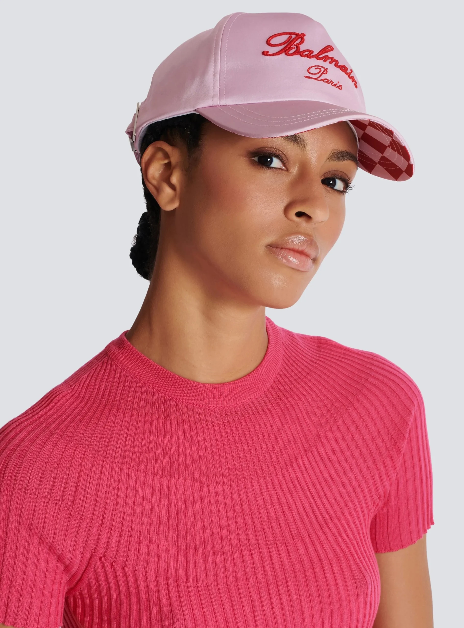 Signature Embroidered Cap-Balmain Fashion