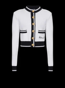 Signature Knit Cardigan-Balmain Flash Sale