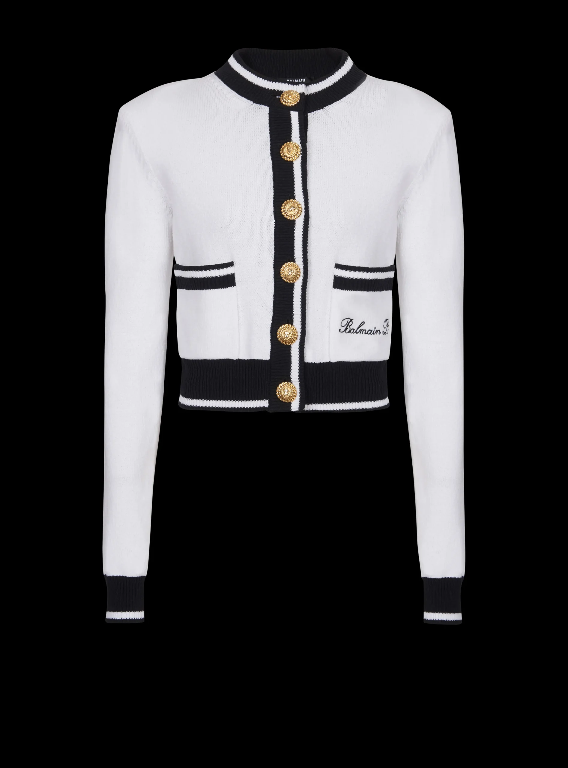 Signature Knit Cardigan-Balmain Flash Sale