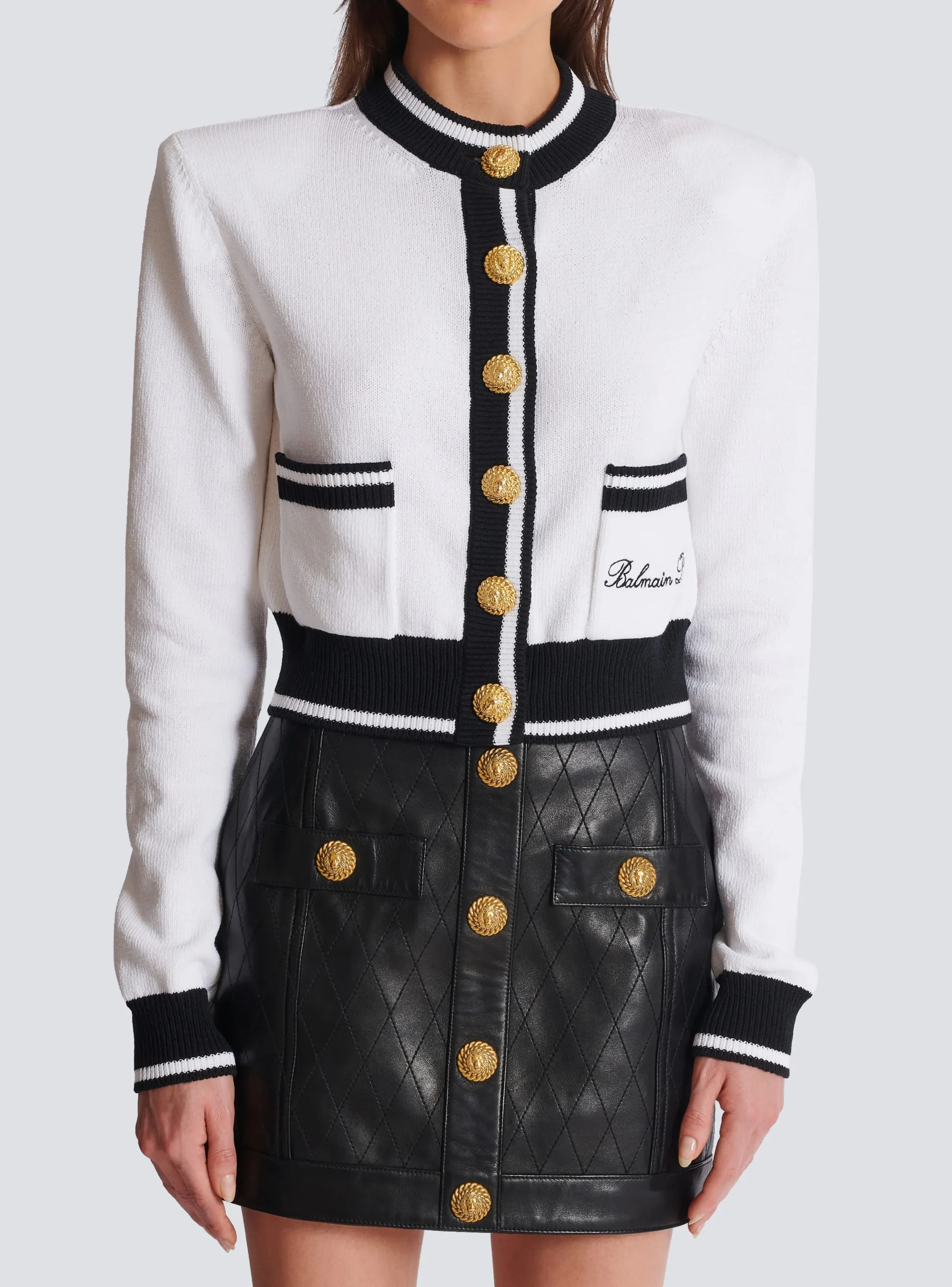 Signature Knit Cardigan-Balmain Flash Sale