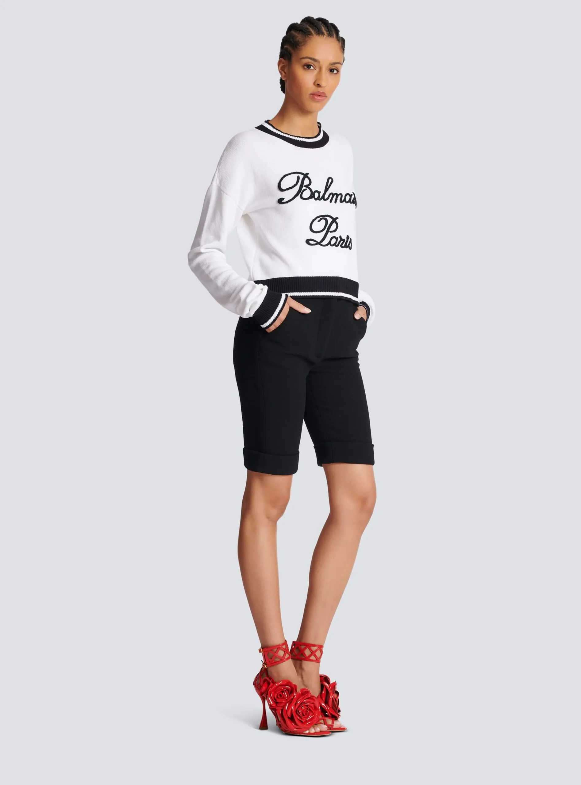 Signature Knit Jumper-Balmain Cheap