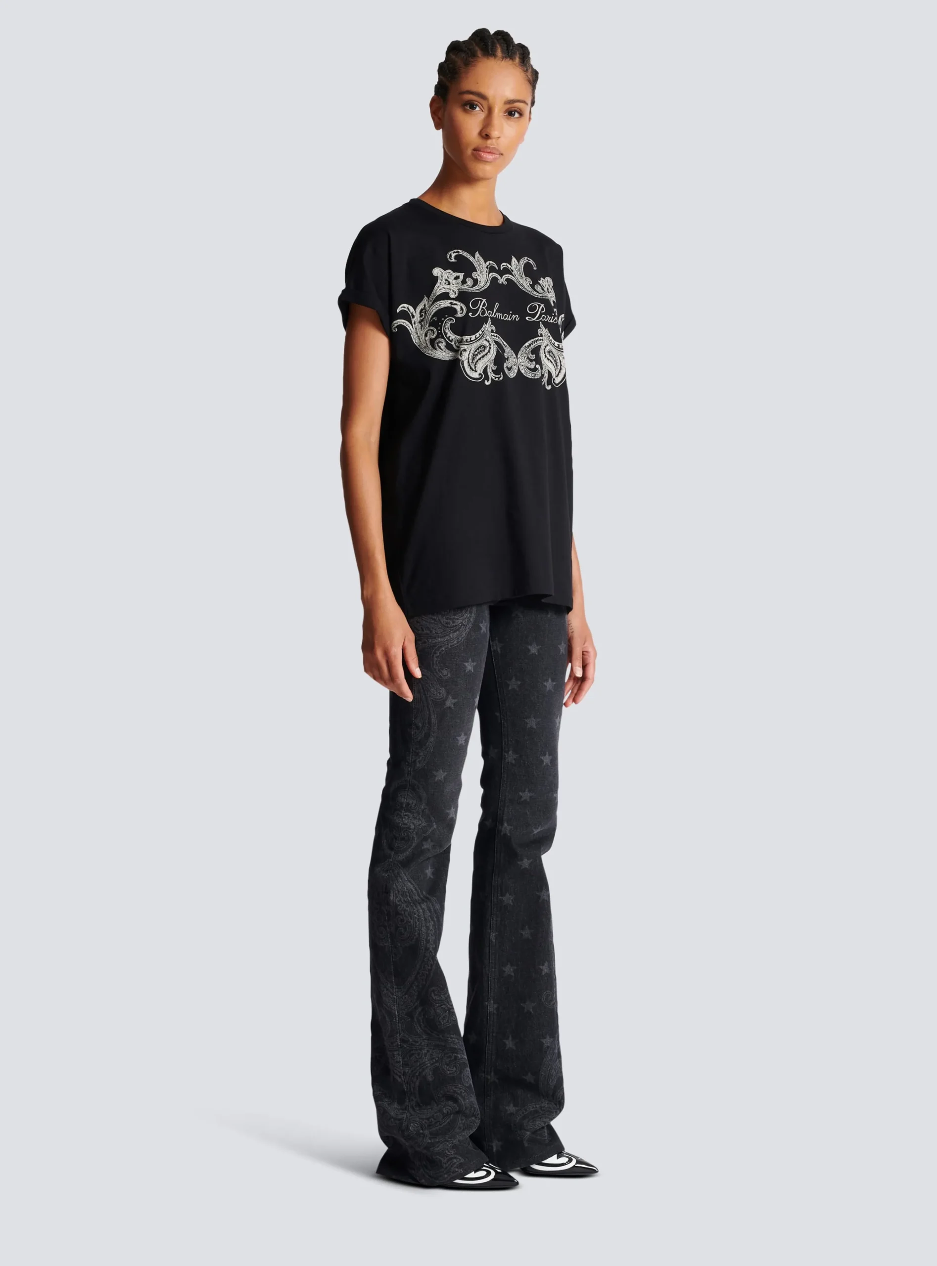 Signature Paisley T-shirt-Balmain Clearance