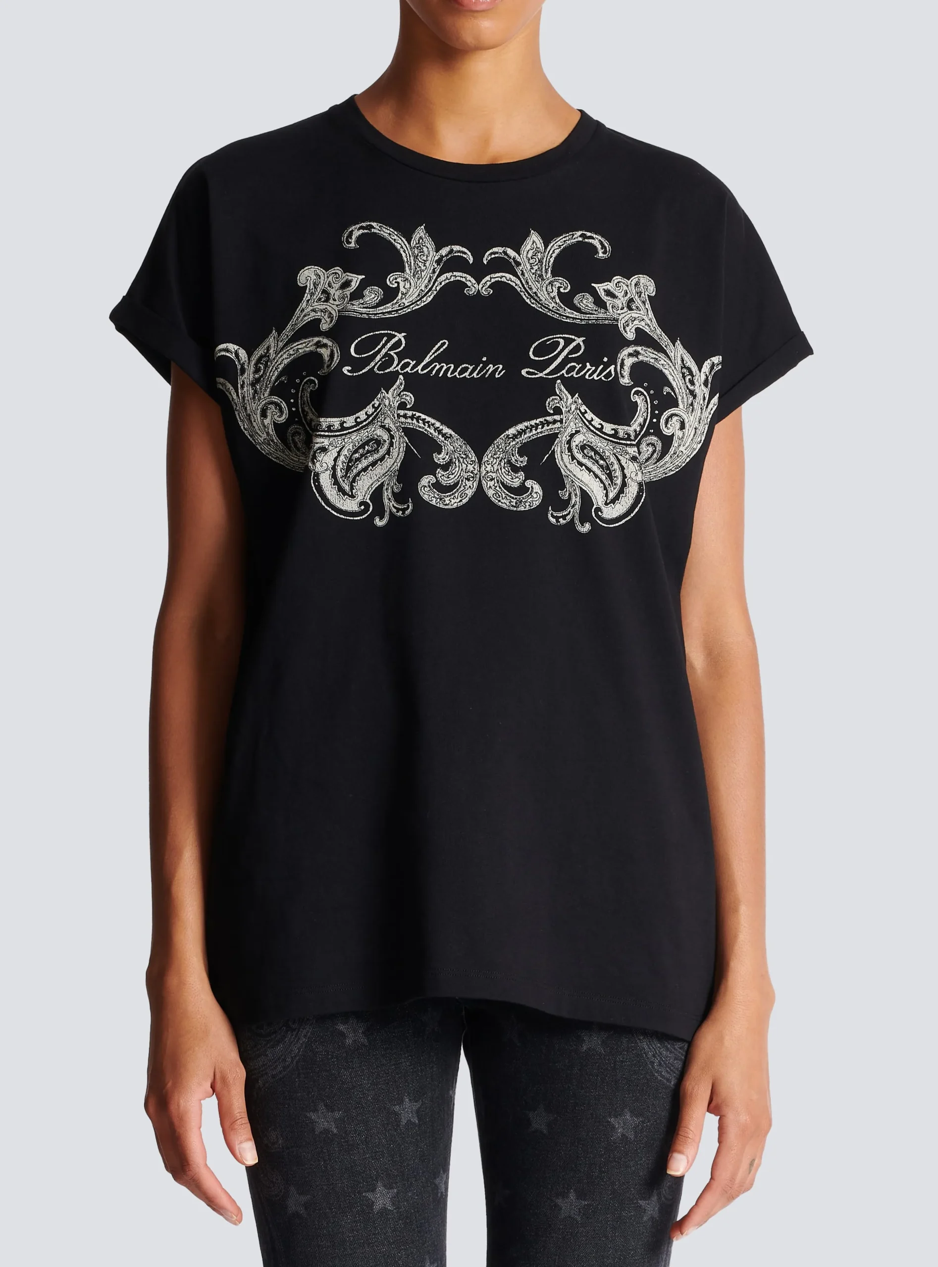 Signature Paisley T-shirt-Balmain Clearance