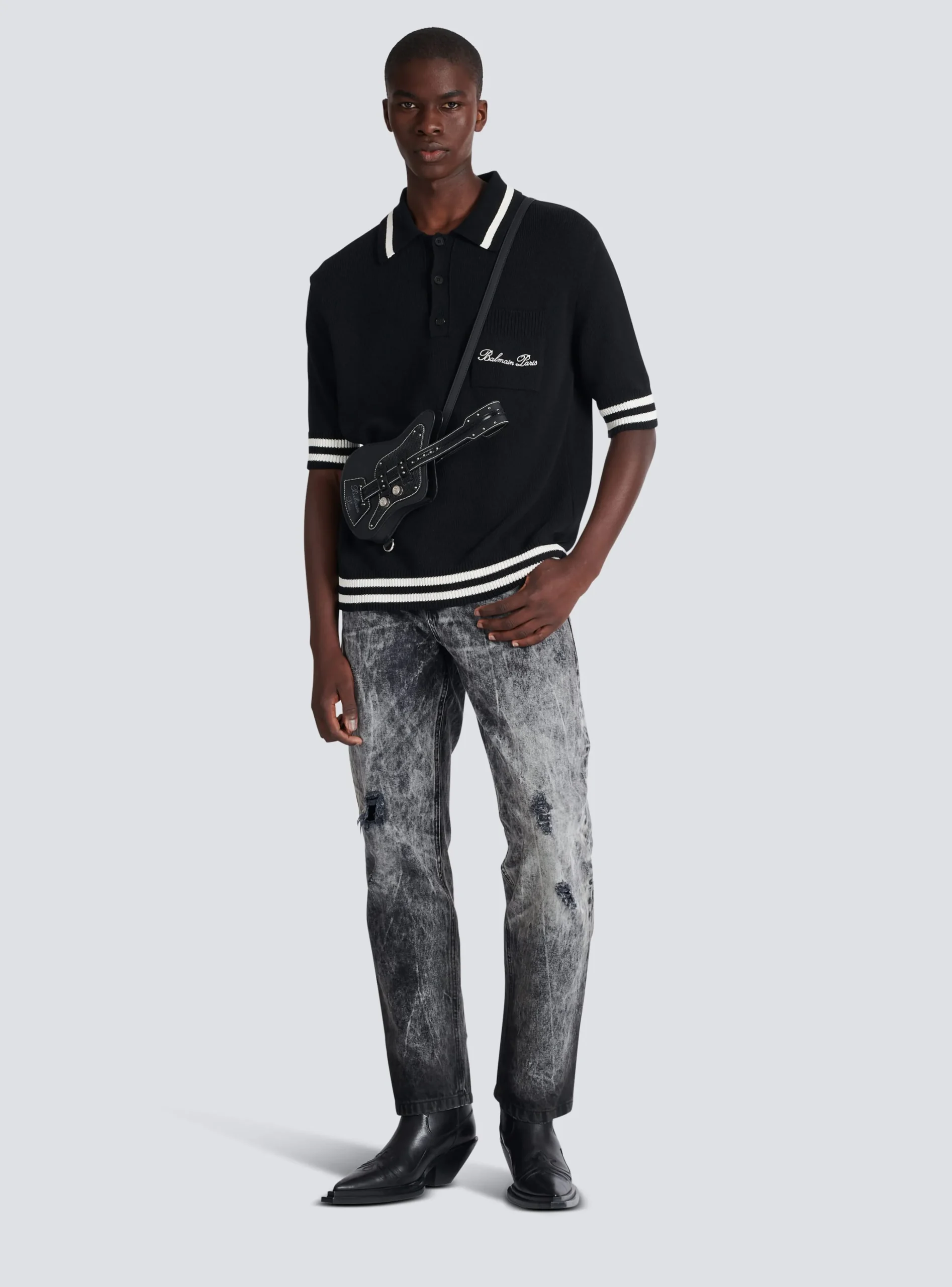 Signature Polo Shirt-Balmain Discount