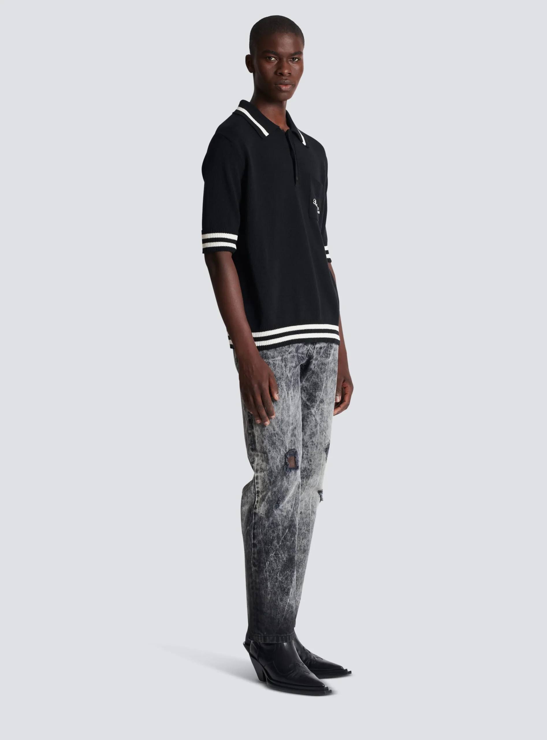Signature Polo Shirt-Balmain Discount
