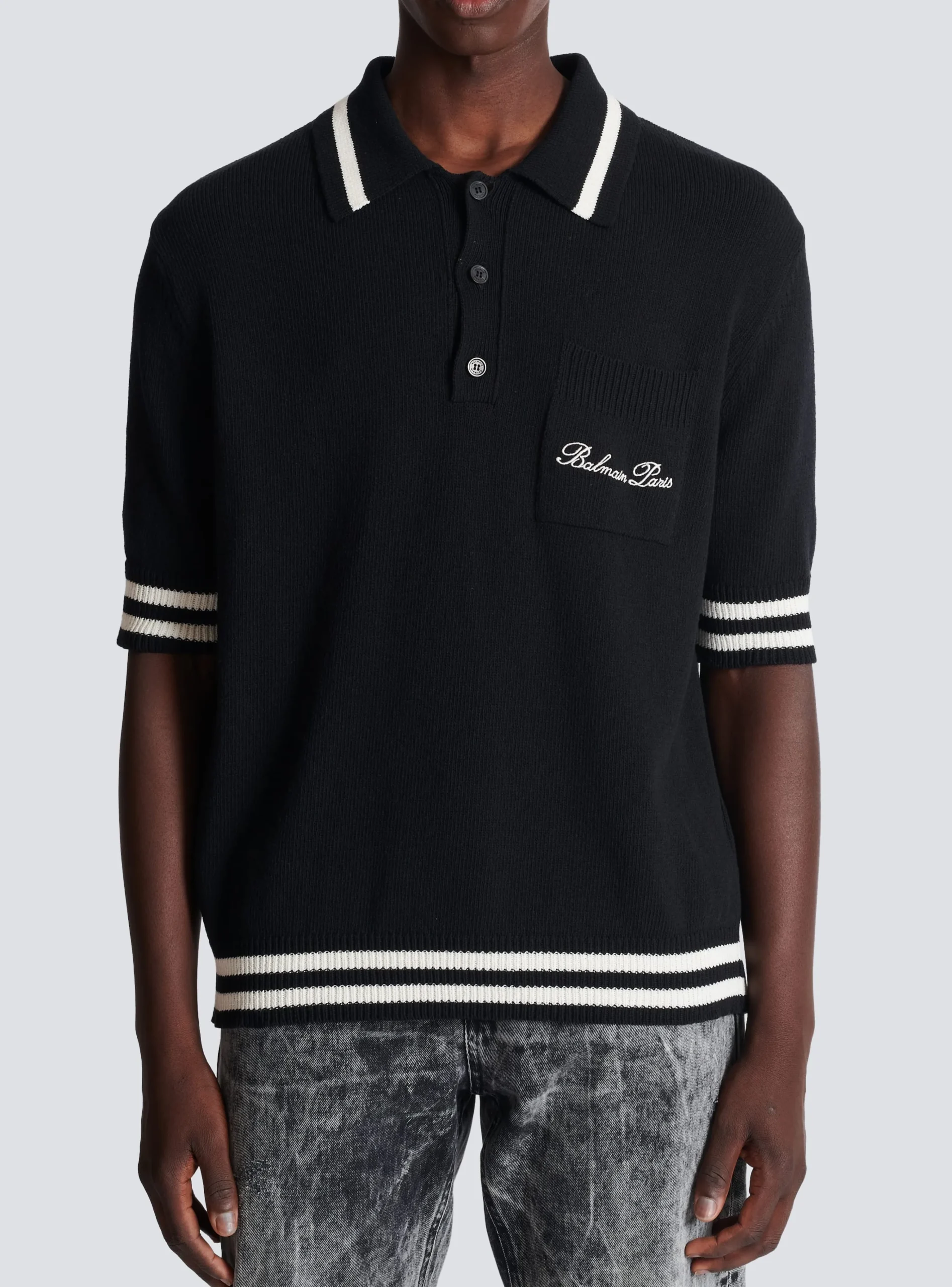 Signature Polo Shirt-Balmain Discount