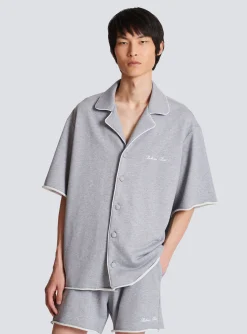 Signature Short-sleeved Shirt In Jersey-Balmain Best