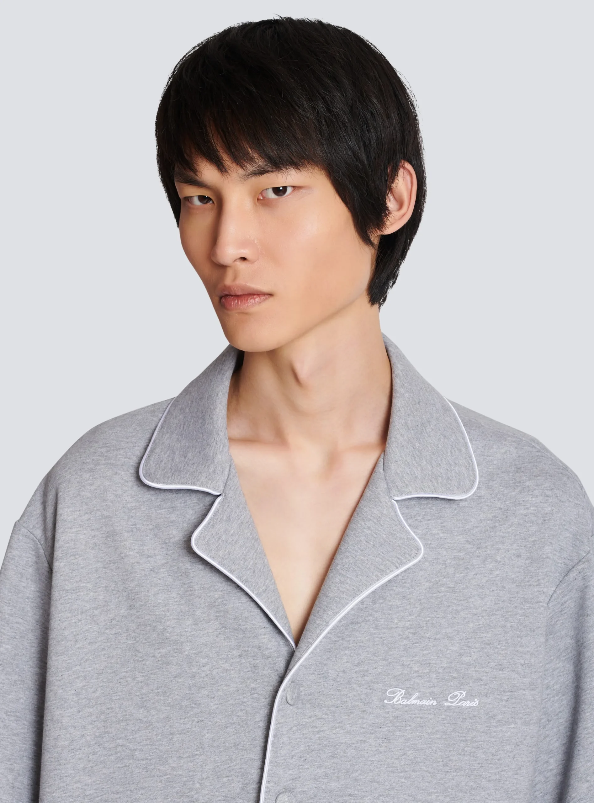 Signature Short-sleeved Shirt In Jersey-Balmain Best