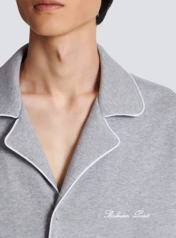 Signature Short-sleeved Shirt In Jersey-Balmain Best