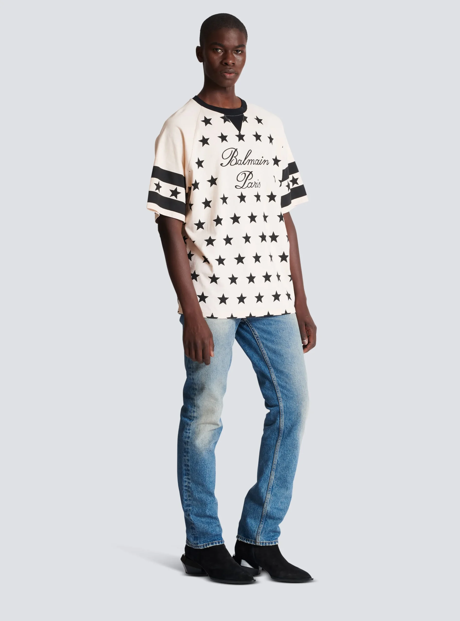 Signature Stars T-shirt-Balmain Discount