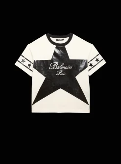 Signature Stars T-shirt-Balmain Clearance