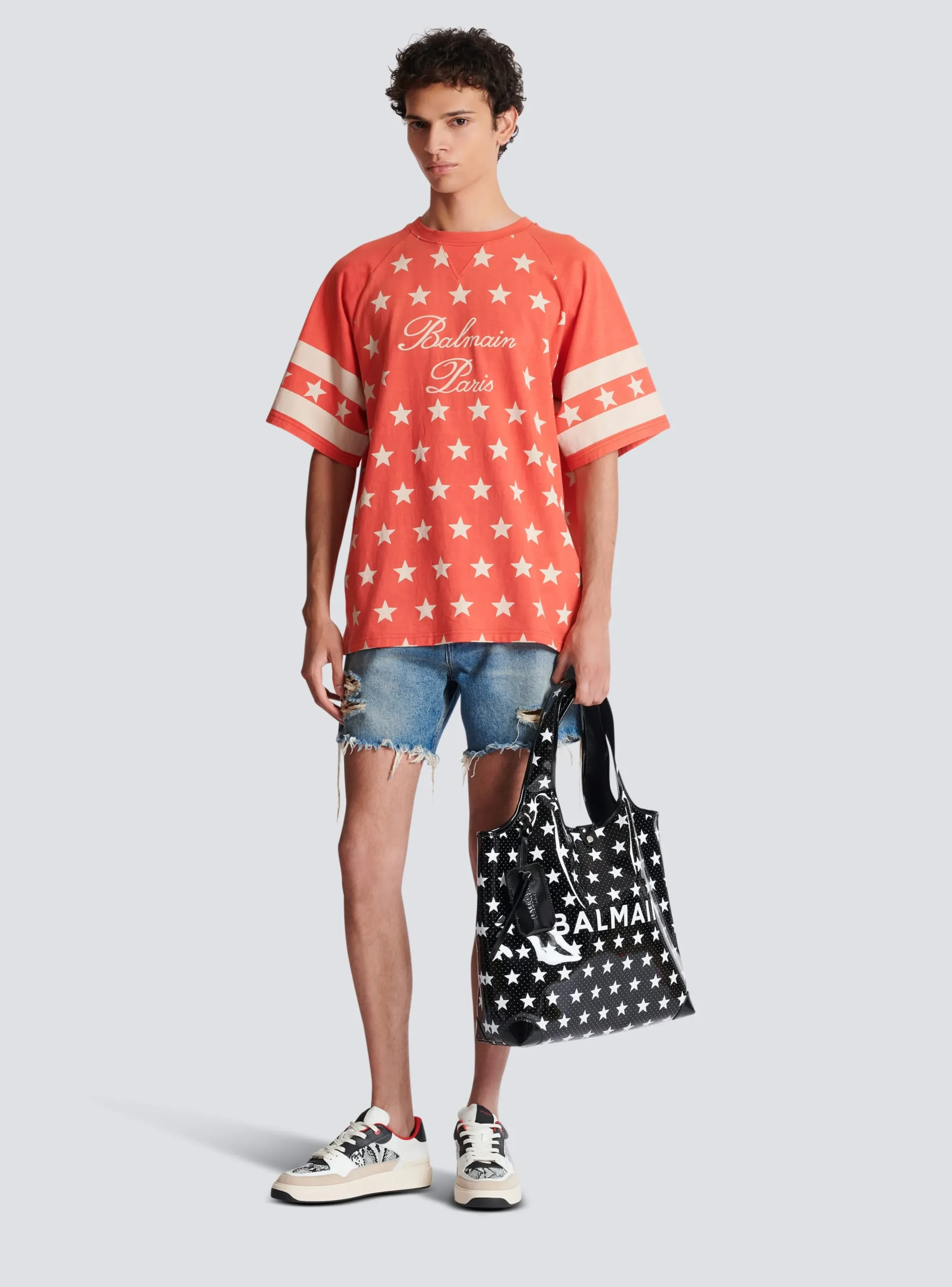Signature Stars T-shirt-Balmain Best Sale