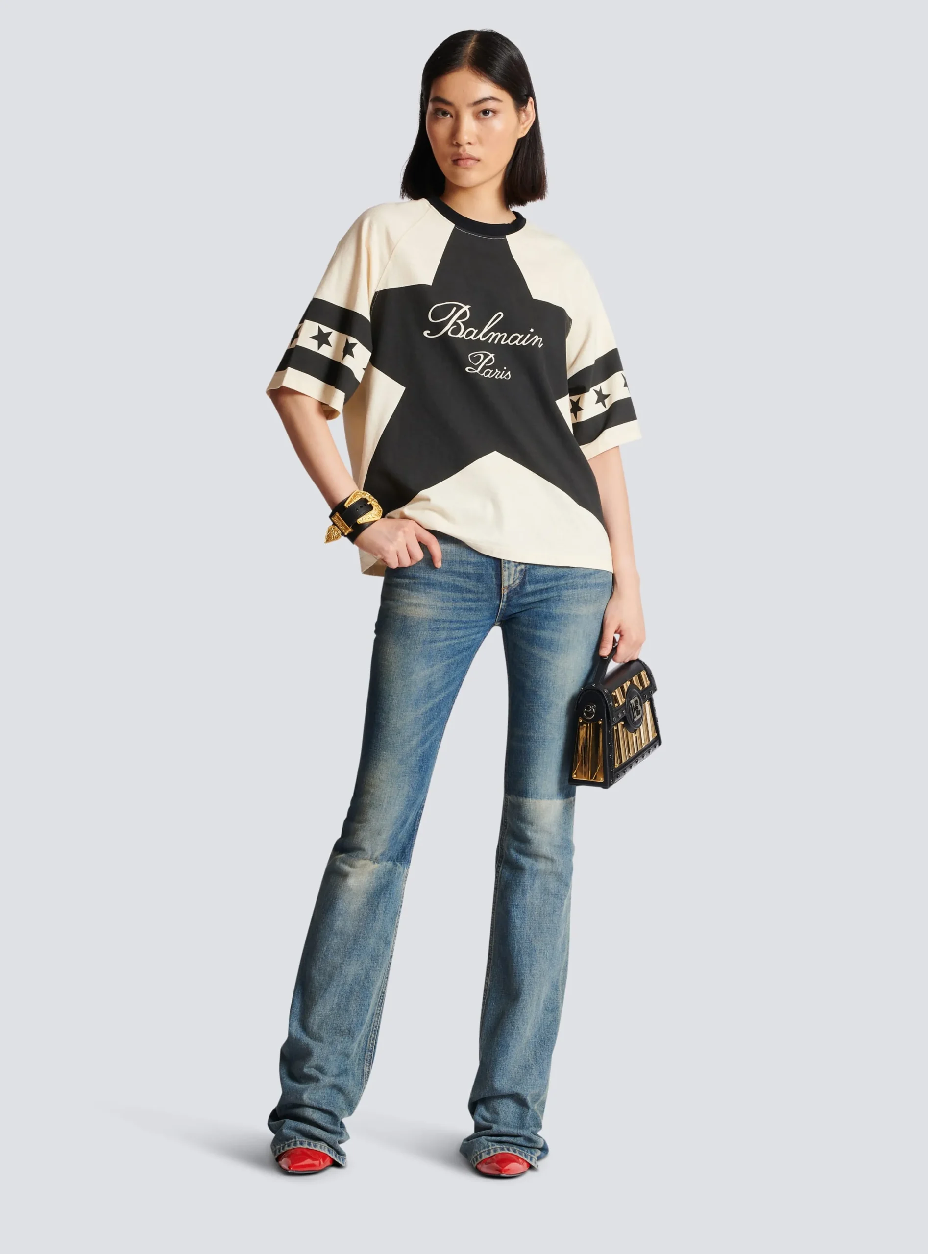 Signature Stars T-shirt-Balmain New