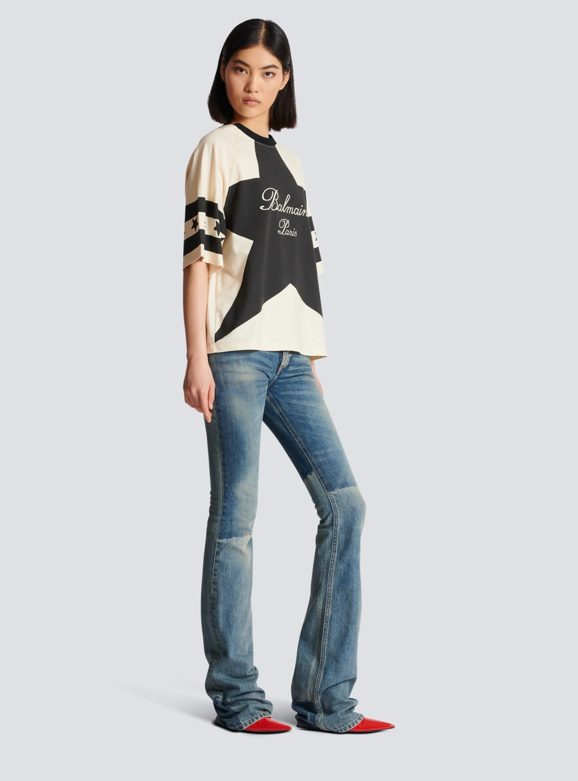 Signature Stars T-shirt-Balmain New