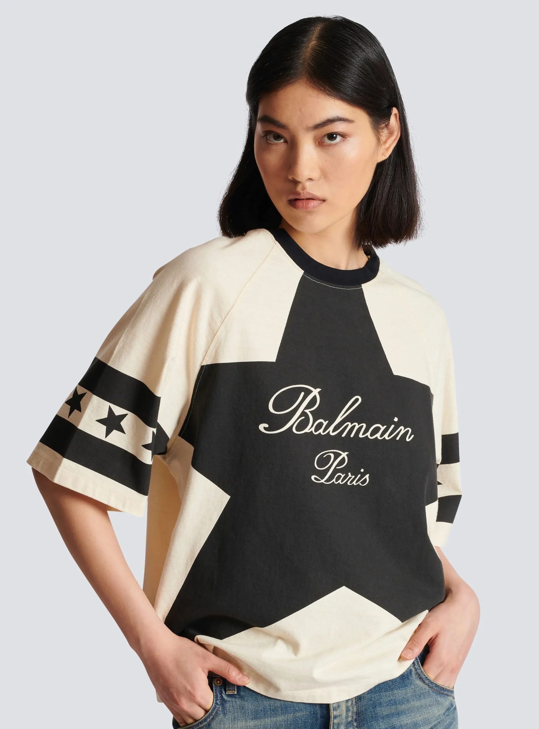 Signature Stars T-shirt-Balmain New