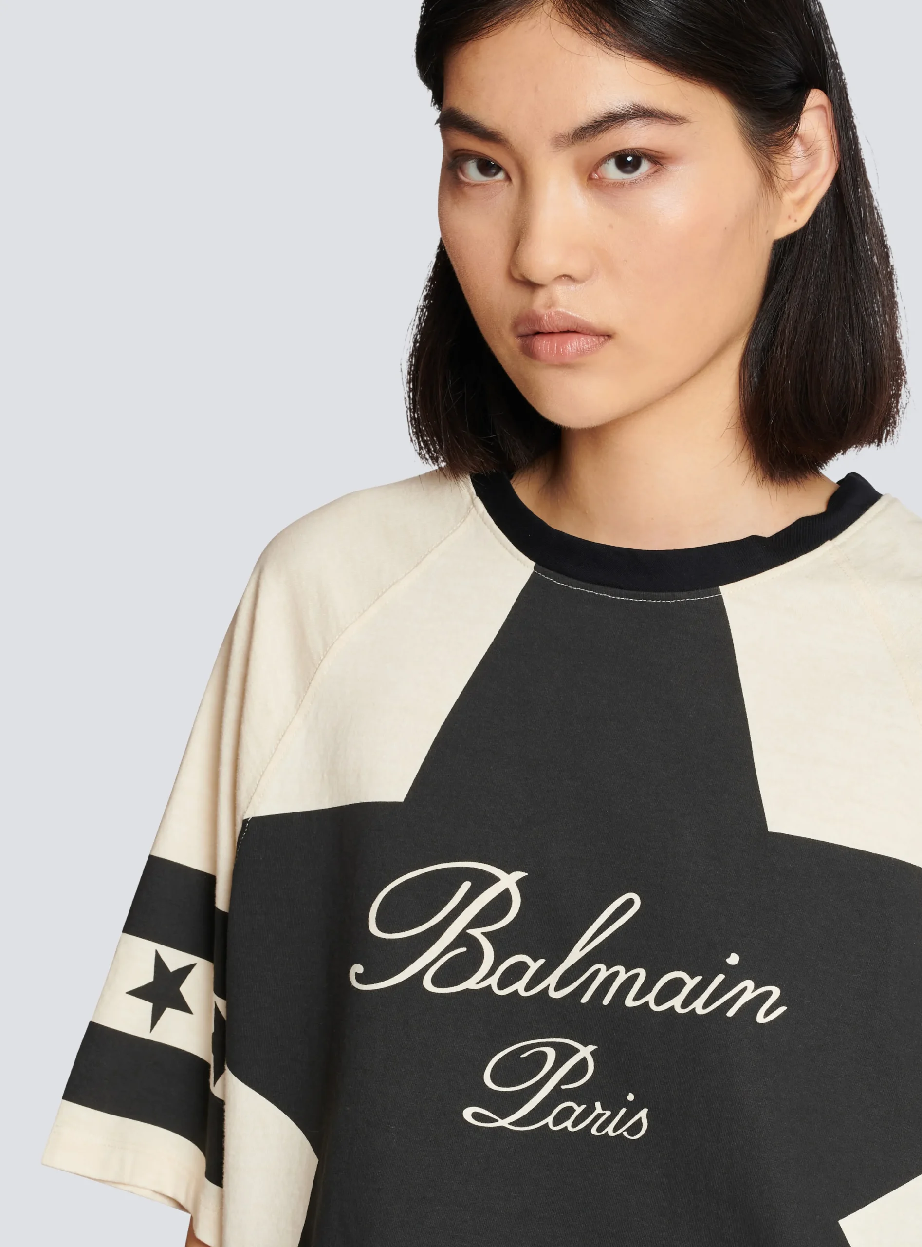 Signature Stars T-shirt-Balmain New
