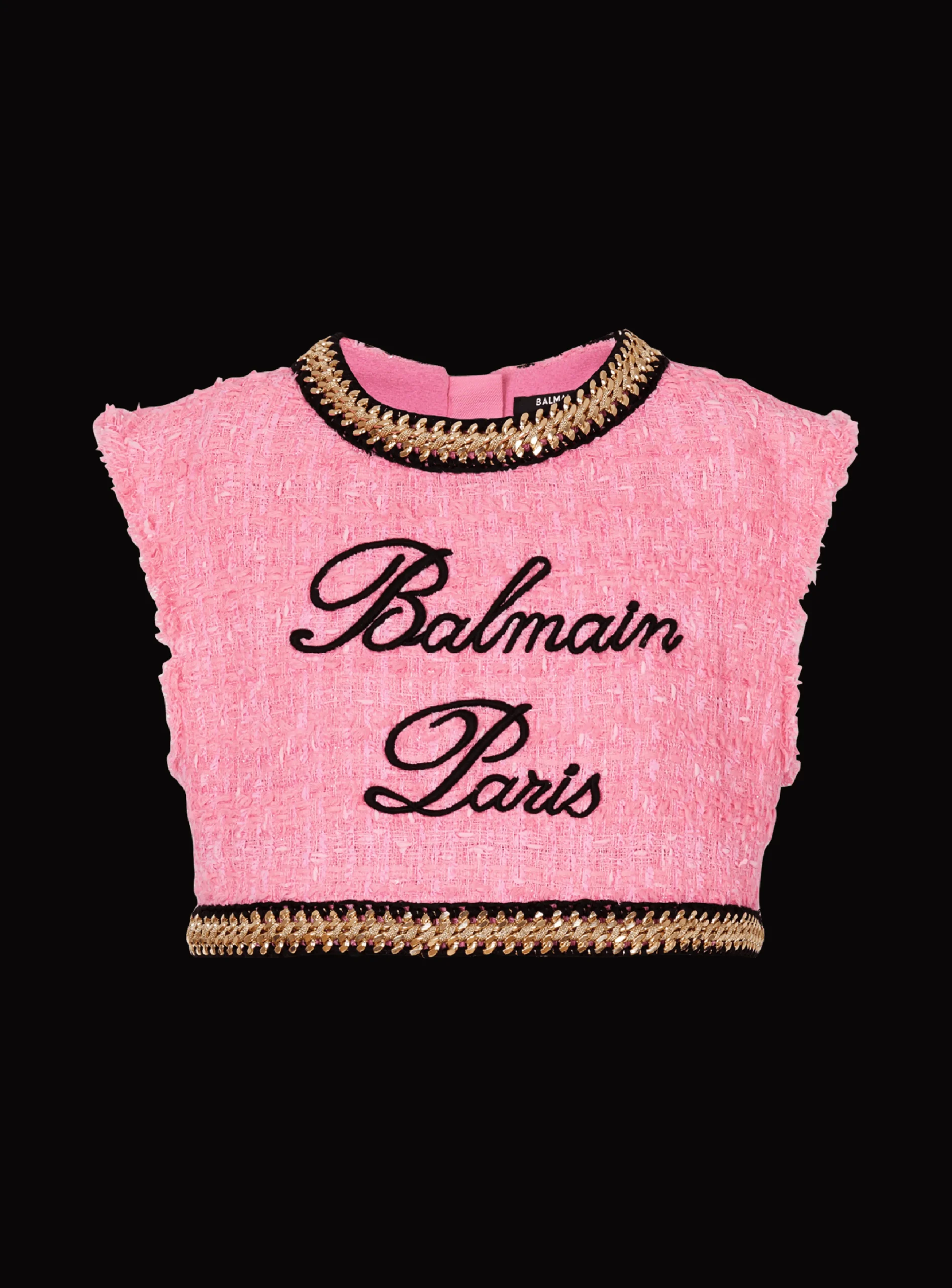 Signature Tweed And Chain Top-Balmain Flash Sale
