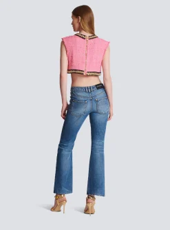 Signature Tweed And Chain Top-Balmain Flash Sale