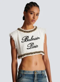Signature Tweed Tank Top-Balmain Hot