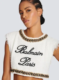 Signature Tweed Tank Top-Balmain Hot