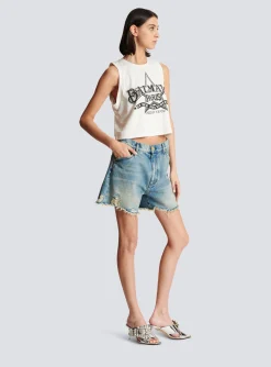 Western Tank Top-Balmain Flash Sale