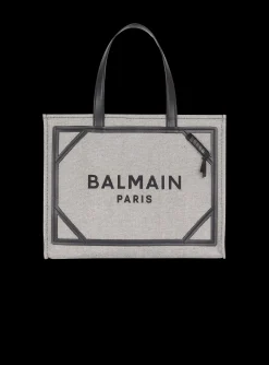 B-Army 42 Canvas And Smooth Leather Tote Bag-Balmain Sale
