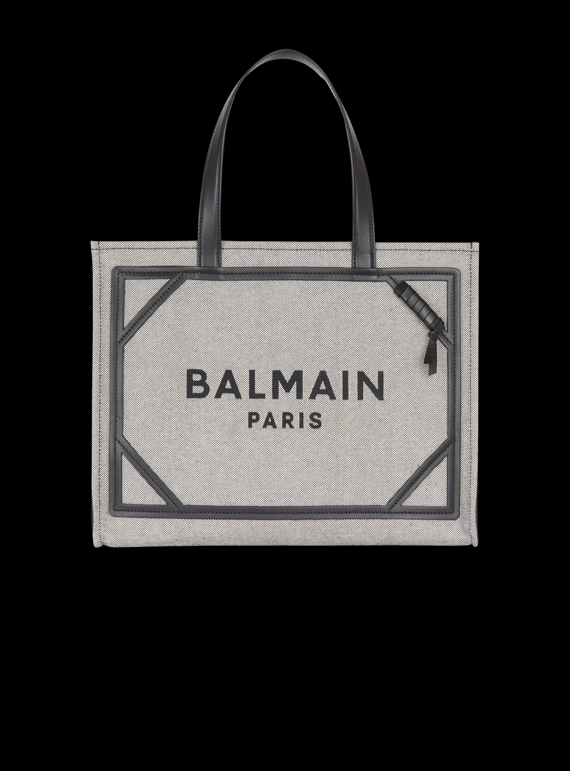 B-Army 42 Canvas And Smooth Leather Tote Bag-Balmain Sale