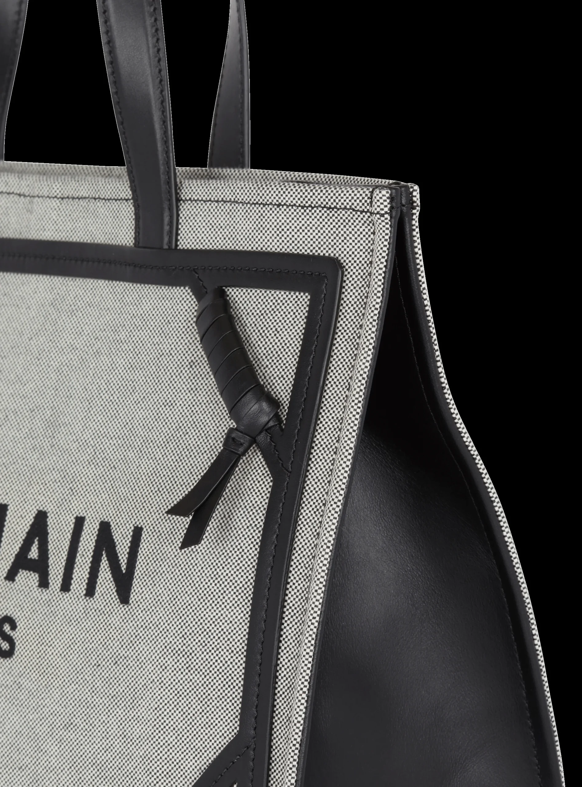 B-Army 42 Canvas And Smooth Leather Tote Bag-Balmain Sale