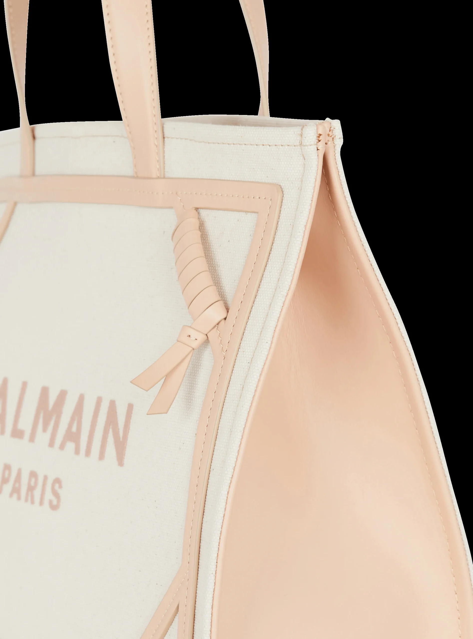 B-Army 42 Canvas And Smooth Leather Tote Bag-Balmain Online