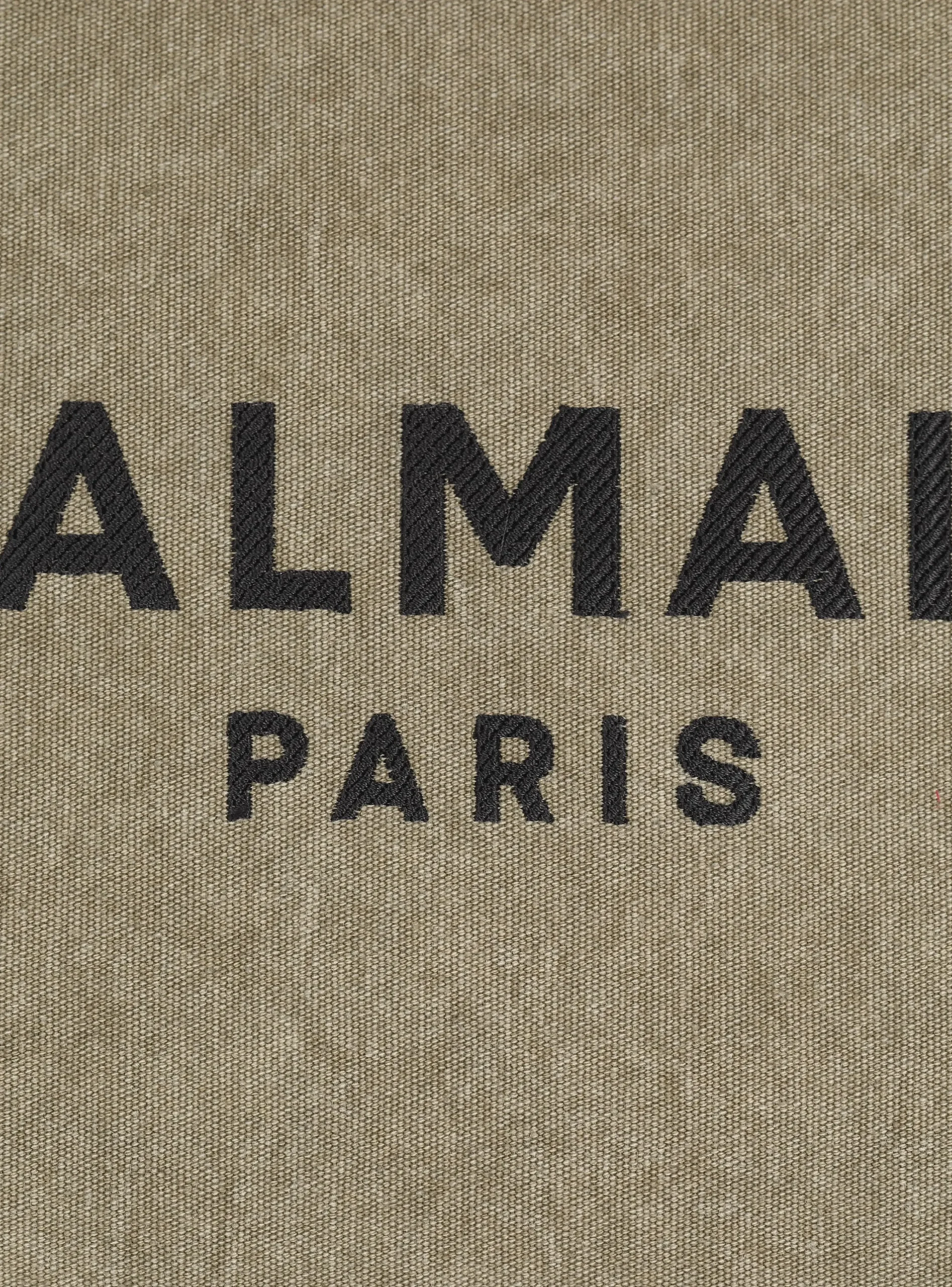 B-Army 42 Canvas Tote Bag With Leather Details-Balmain Clearance