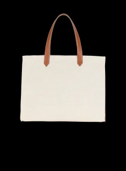 B-Army 42 Canvas Tote Bag With Leather Details-Balmain New